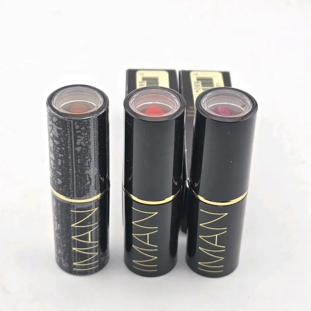 IMAN Luxury Moisturizing Lipstick Lot of 3 Semi-Matte Gift Set 3 Colors New